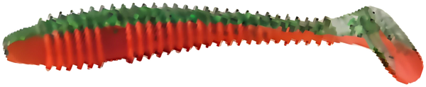 Leurre Souple Finesse BL-9004 80mm - Pêche à Gratter — 09 · Rouge / Olive