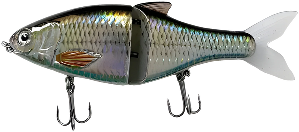 Gros Leurre Souple Pré-armé LD-077 Coulant 13cm 37g — 03 · Olive / Argent