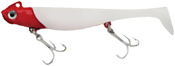 Leurre Souple Finesse Long BL-9010 115mm 37g — 01 · Blanc / Argent