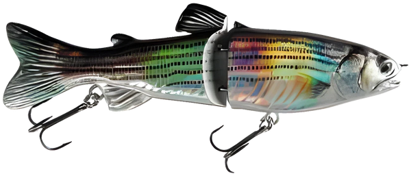 Swimbait Imitation Truite JB-05 18cm 65g — 10 · Argent / Olive