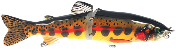 Swimbait Imitation Truite JB-05 18cm 65g — 08 · Marron / Olive