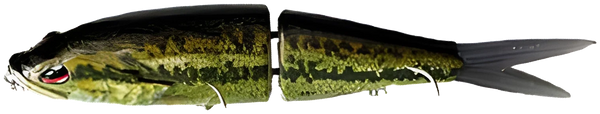 Glide Bait Articulé JB-44 Flottant 17cm 51.5g — 04 · Noir / Olive