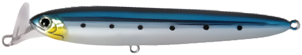 Pencil Bait de Surface YZ-1021 75mm 12g — 06 · Argent / Marine