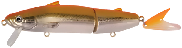 Popper Effilé de Surface YZ-1048 Flottant 128mm 15g — 02 · Argent / Or